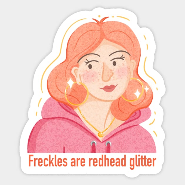 Redhead girl Sticker by Karla-Kiky